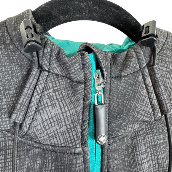 Halifax‎ Traders Gray Blue Hooded Full Zip Fleece Lined Softshell Jacket Size S - Picture 4 of 10
